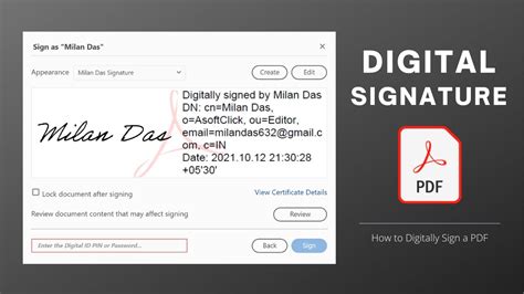 adobe acrobat PDF signature